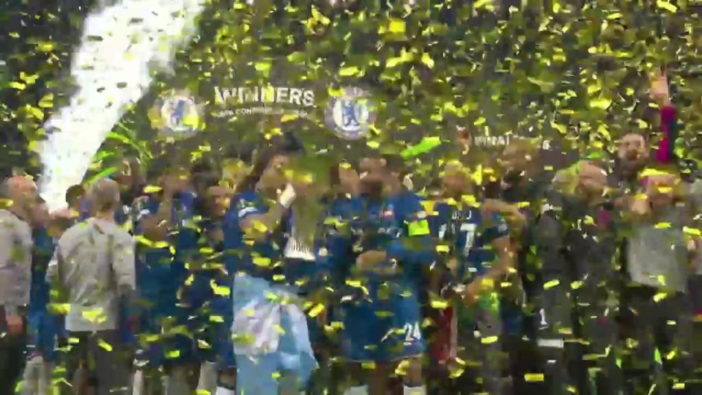 ?榮耀藍軍！歐協(xié)聯(lián)奪冠捧杯！里斯-詹姆斯高舉獎杯全隊慶祝